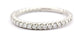 Platinum .25ctw round white diamond twist wedding ring band size 7 3.16 gr NEW