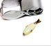 18k yellow gold 3cm pendant natural white opal 19.5x8.5mm oval estate 2.71g
