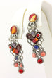 Ayala Bar 1.25 inch heart dangle earrings costume fashion estate vintage