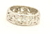 platinum 0.75ctw diamond band ring 6.25mm milgrain size 5 5.20g vintage estate