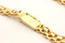 ITALY ORF 14k yellow gold flat double cable bracelet chain 7 inch 5.4mm 7.23g