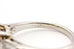 platinum engagement ring semimount size 7.5 10mm round center 5.3g estate