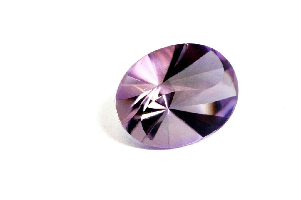 purple amethyst 6.33ct oval fancy swirl top gemstone yin yang 14.80x10.90x8.80mm