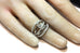 14k white gold diamond split band ring 0.67ctw 7.8g VVS D-F size 6.5 estate