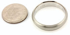Platinum Men's 6mm satin wedding band milgrain edge sz 10.5 comfort fit 11.55g