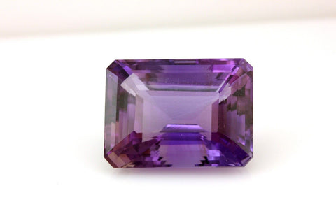 Loose purple Amethyst 37.07ct 22.25x16.54x13.72mm emerald cut quartz estate