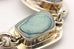 ATI MEXICO 925 sterling silver abalone shell bracelet 7.5 inch 35g toggle estate
