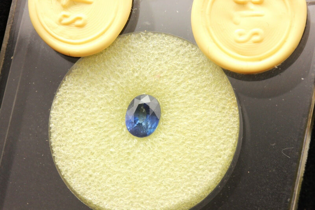 Ceylon blue sapphire 0.92ct oval cut 5.80x4.62x3.56mm new loose gemstone