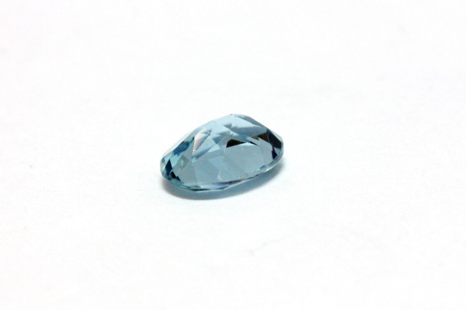 natural aquamarine 1.02ct 8x6 oval 7.91x6.03x3.63mm transparent blue gemstone