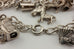 sterling silver charm bracelet cowboys native American southwest 32.5g 8 inch