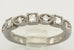 Platinum 0.25ctw princess round diamond milgrain wedding band size 5.5 ring NEW