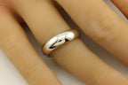 14k white gold 6mm comfort fit size 10 wedding band man's ring NEW 9.72 grams