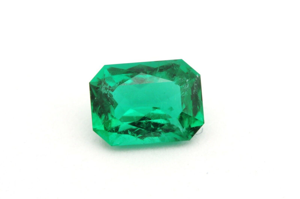 Natural Green Emerald 0.95 carat Radiant cut 7.22x5.31x3.58mm loose gemstone NEW