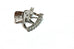 new 14k white gold 15mm drop dangle earring jackets 0.42ctw round diamonds 3.1g