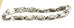 925 sterling silver 8 inch 8mm florentine rosette chain bracelet lobster 23.81g