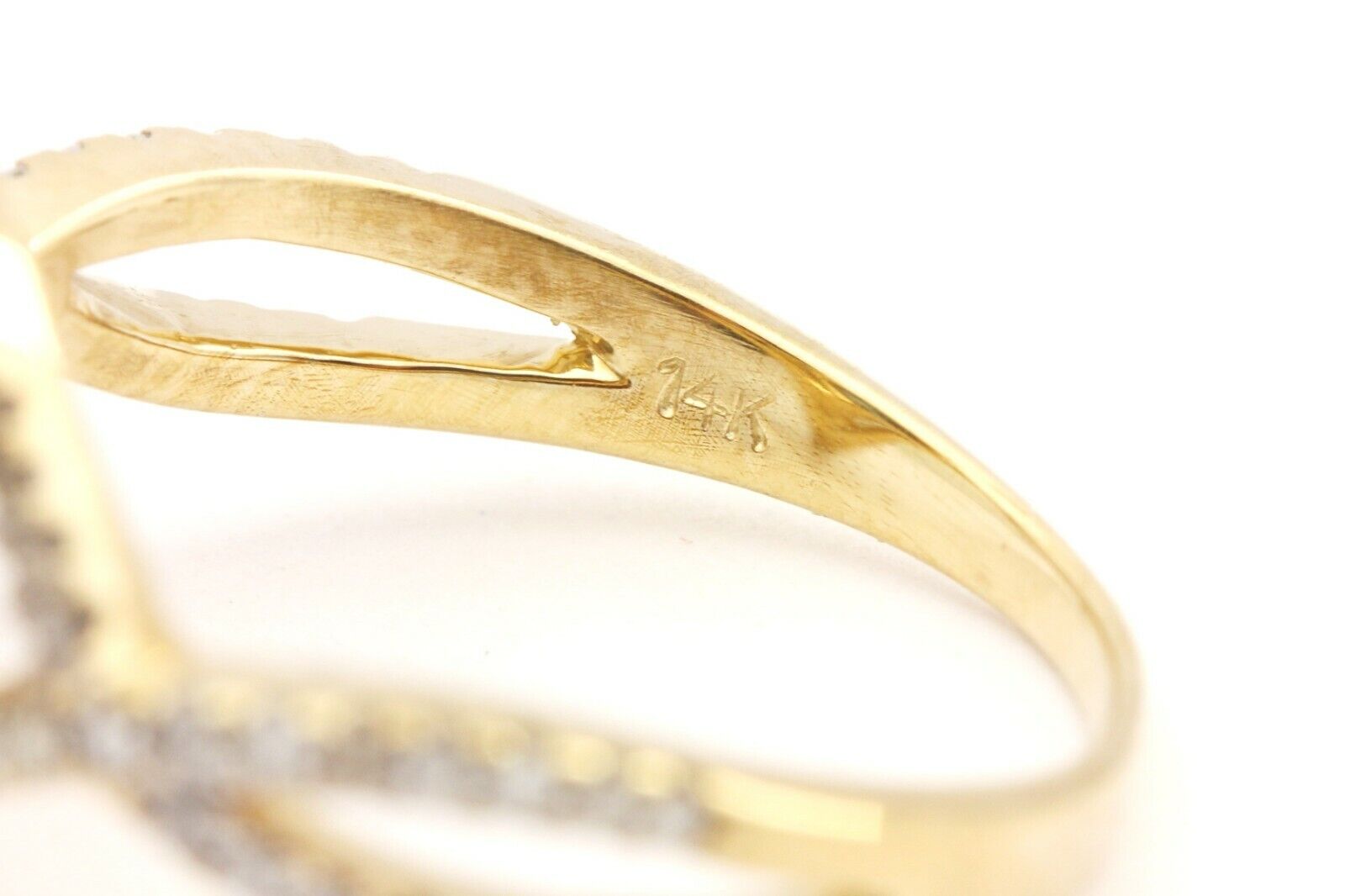 14k yellow gold blue sapphire pear double halo diamond ring size 7 4.40g new