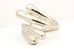 925 sterling silver twist bypass band ring size 8 5.47g vintage estate