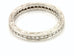 Platinum eternity 0.45ctw round diamond wedding band engraved 3mm ring size 5.5