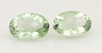 14x10mm oval green amethyst 10.54ctw matched pair (2pcs) loose gemstones new