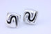 925 sterling silver dulce mexico clip on earrings modernist 1 inch 27.97g estate