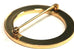 14k yellow gold engraved swirl circle pin brooch estate 1.25 inch 4.71g vintage