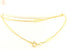 585 14k yellow gold rolo station chain necklace spring ring 23 inch 1.5mm 3.98g