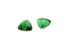 natural Tsavorite matched pair green garnets 1.02ctw triangles new loose gem