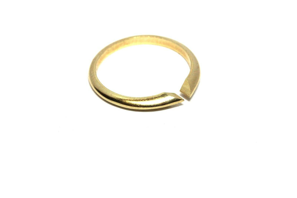 18k yellow gold 2.5mm ring shank engagement ring setting new 1.95g