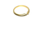 18k yellow gold 2.5mm ring shank engagement ring setting new 1.95g