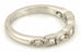 Platinum 0.25ctw princess round diamond milgrain wedding band size 5.5 ring NEW