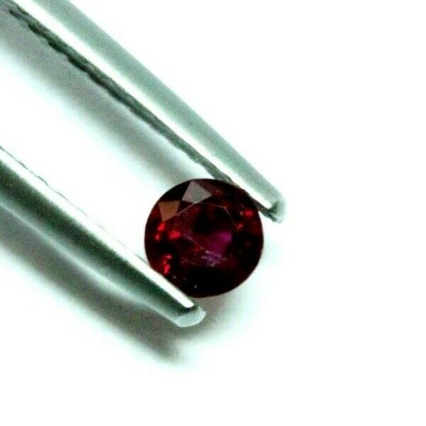 red ruby natural round 0.39 ct 3.93 x 2.69 mm new loose gemstone