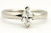 Platinum 0.56ct marquise diamond solitaire engagement ring estate size 6.25 band