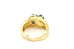 18k yellow gold sapphire diamond ring band size 7 vintage 8.43g estate
