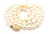 14k yellow gold 18" strand necklace 5.5-6.0mm cultured pearl round white NEW