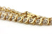 14k yellow gold 0.69ctw diamond S link tennis bracelet 7.25 inch 4.5mm 5.99g