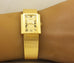 Juvenia Women's 18K Yellow Gold Rectangle Hand-Winding Watch w/ Gold Mesh Band