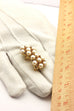 14k yellow gold garnet pearl drop dangle stud earrings 1.75 inch 12g vintage