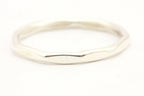 sterling silver hammered wedding anniversary band ring size 6.5 2mm 1.10g estate