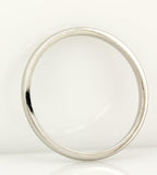 14k white gold 2mm domed size 10.75 wedding band ring NEW 2.28g regular fit