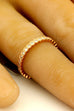 Stackable 0.34ctw round diamond band ring 14k rose, pink gold size 6.5 new 1.7g