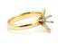 14k yellow gold marquise solitaire 8x6mm engagement ring size 4.5 2.4g estate