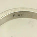 Platinum .49ctw 2.10mm round diamond wedding band ring size 6.5 estate 6.06 gr