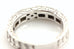 14k white gold engagement ring semi mount princess straight baguette diamonds