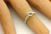 Platinum diamond cathedral engagement ring semi mount criss cross 1ct center NEW