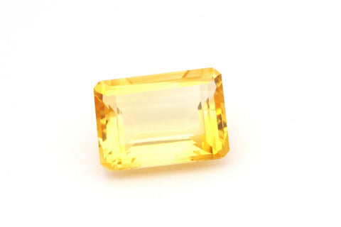 natural loose citrine emerald cut 15.69ct 17.99x13.13x8.42mm new gemstone