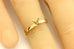 NEW 14k yellow gold 4mm 0.25ct round solitaire engagement ring setting size 4.75