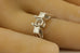 14k white gold 3 stone diamond engagement ring semi mount 0.46ctw sz 8.25 6.98g