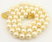 16" cultured pearl necklace 7-7.5mm round magnet clasp 925 sterling silver New