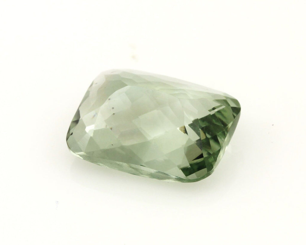 green quartz amethyst 10.69 carat cushion loose gemstone large 16 x 12 mm new
