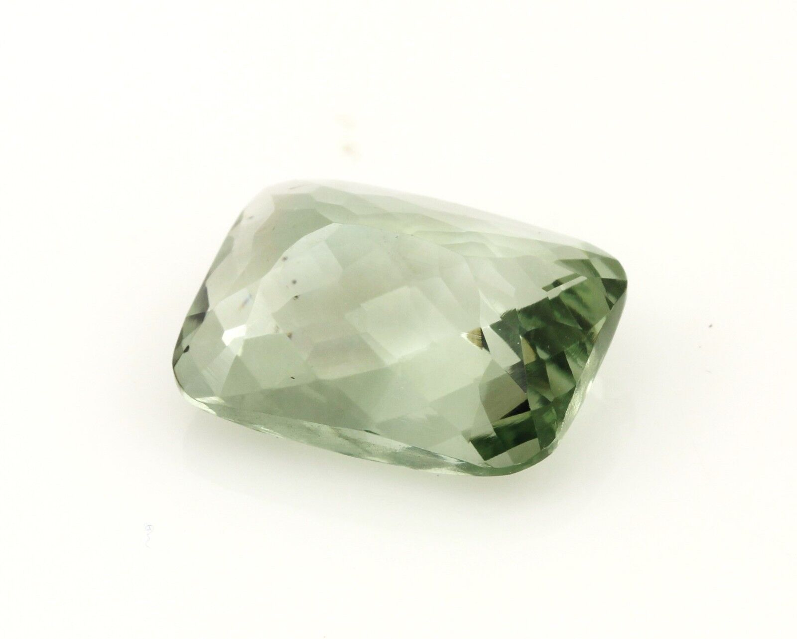 green quartz amethyst 10.69 carat cushion loose gemstone large 16 x 12 mm new